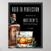 Poster Fête d'anniversaire Vieilli à la perfection (Devant)
