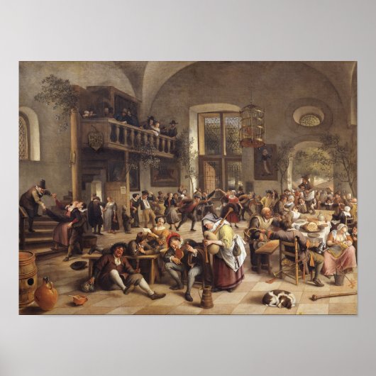 Poster Fête dans une auberge (Devant)