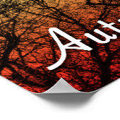 Poster fête d'automne : arbre fantôme (Coin)