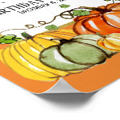 Poster fête d'automne, citrouille, automne, panneau de bi (Coin)