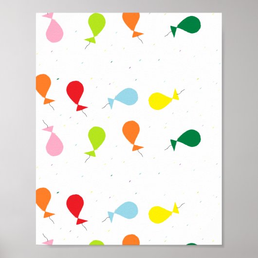 Poster Fête de ballons (Devant)