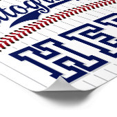 Poster Fête de baseball LAISSEZ VOS AUTOGRAPHIES Signe Im (Coin)