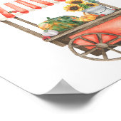 Poster Fête de bébé citrouilles d'automne - boissons (Coin)
