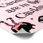 Poster Fête de Bébé Halloween Rose Devinez Combien de Bon (Coin)