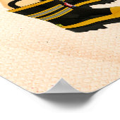 Poster Fête de bébé pour le petit pompier Bienvenue (Coin)