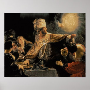 Poster Fête de Belshazzar c.1636-38