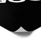 Poster Fête de cellule Bon Temps Drôle Bactéries Pun Dark (Coin)