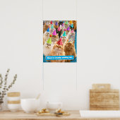 Poster Fête de chats (Cuisine)
