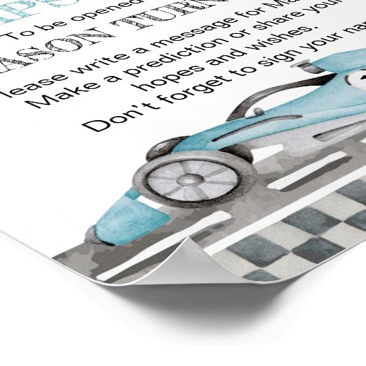 Poster Fête de course Anniversaire Heure Signal Capsule (Coin)