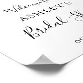 Poster Fête de douche de mariée d'automne avec aquarelle  (Coin)