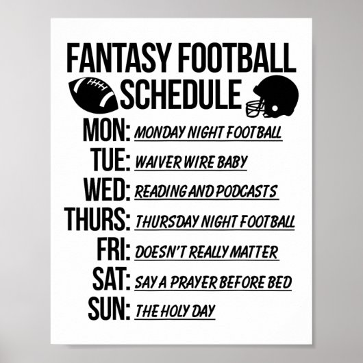 Poster Fête de draft de football fantastique  (Devant)