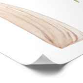 Poster Fête de fiançailles Boho Bourgogne Floral Marsala (Coin)