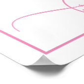 Poster "Fête de fiançailles "Pretty In Pink"" (Coin)