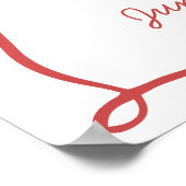 Poster Fête de fiançailles Rustic Pizza & Wine (Coin)