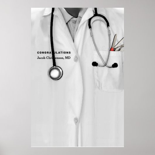 Poster Fête de fin d'études Médicale (Devant)