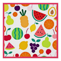 Fête de Fruits Néon Colorés