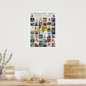 Poster Fête de graduation moderne noir blanc photo collag (Cuisine)