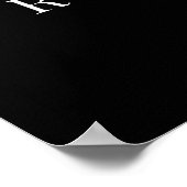 Poster Fête de graduation Noir (Coin)