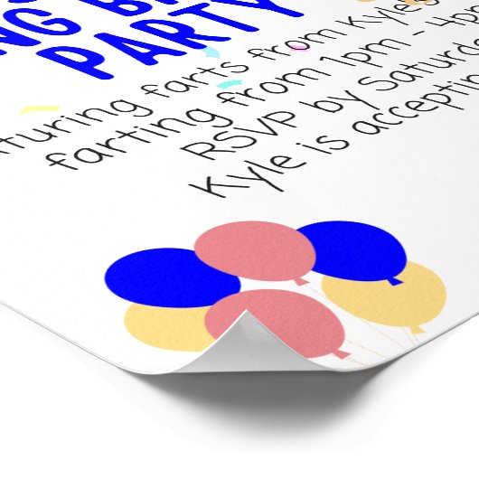 Poster Fête de Kyle (Coin)