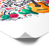 Poster Fête de la fête mexicaine (Coin)