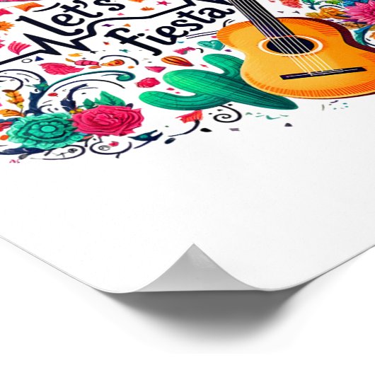 Poster Fête de la fête mexicaine (Coin)