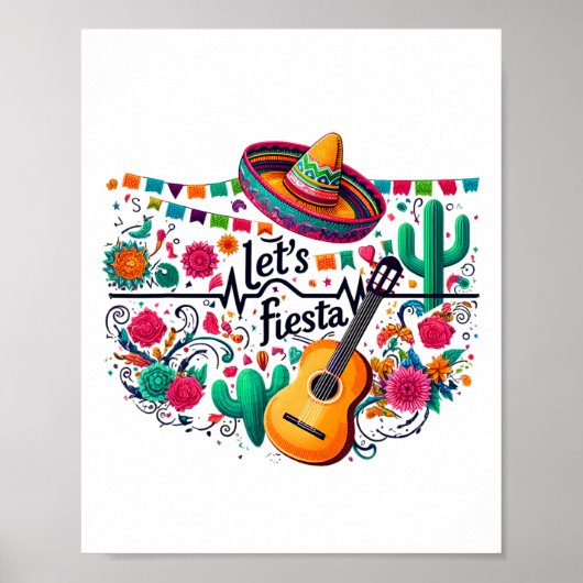 Poster Fête de la fête mexicaine (Devant)