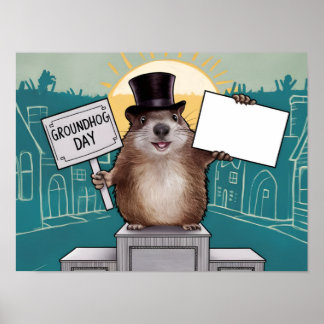 Poster Fête de la Journée de la marmotte