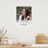 Poster Fête de la remise des diplômes Bienvenue Photo Fél (Cuisine)