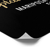 Poster Fête de la retraite des pompiers Red Line Drapeau  (Coin)