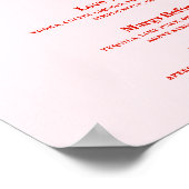 Poster Fête de la Saint-Galentin Cocktail Boissons Menu S (Coin)