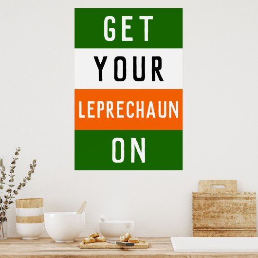 Poster Fête de la Saint Patrick (Cuisine)