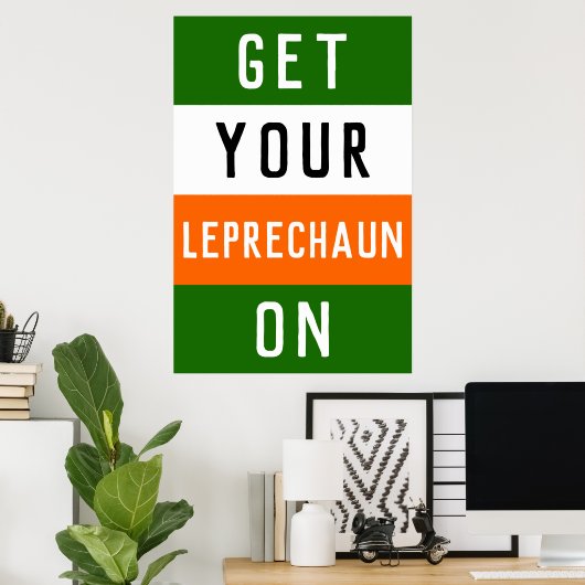 Poster Fête de la Saint Patrick (Bureau à domicile)