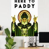 Poster Fête de la Saint Patrick (Bureau à domicile)