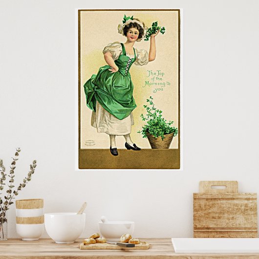 Poster Fête de la Saint Patrick (Cuisine)