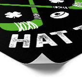 Poster Fête de la Saint-Patrick Saint Hat Tricks Hockey T (Coin)