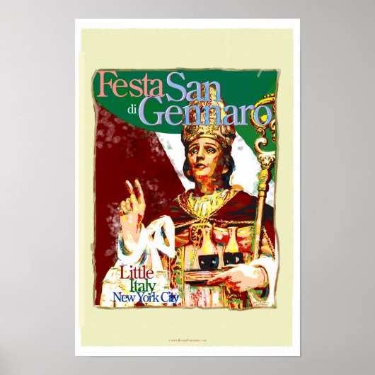 Poster Fête de l'affiche de San Gennaro (Devant)