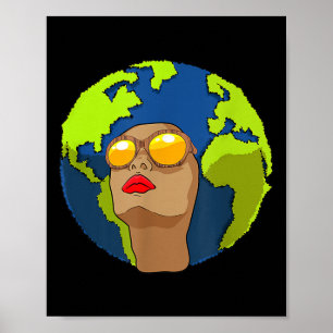 Poster Fête de l'Arbour Mère Jour des terres Enfants Garç