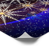 Poster Fête de l'éclairage de l'arbre de ville modifiable (Coin)