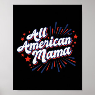 Poster Fête de l'Indépendance 4 juillet des Etats-Unis -