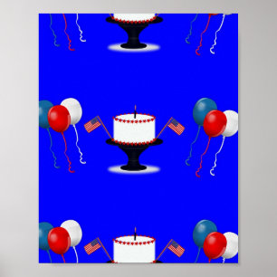 Poster Fête de l'Indépendance à thème