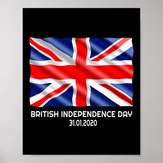 Poster Fête de l'Indépendance britannique Brexit Valentin (Devant)