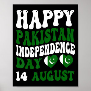Poster Fête de l'Indépendance du Pakistan Fierté du drape