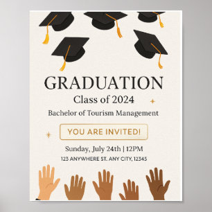 Poster Fête de l'obtention du diplôme