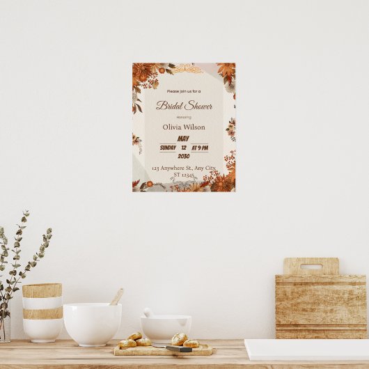 Poster Fête de mariage (Cuisine)