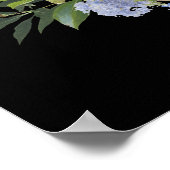 Poster Fête de mariage Bohème Fleurie avec des Fleurs Sau (Coin)