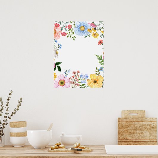 Poster Fête de Mariage Champêtre : Bienvenue (Cuisine)