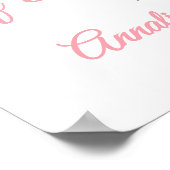 Poster Fête de mariage champêtre papillon (Coin)