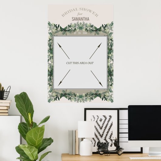 Poster Fête de mariage champêtrePhotobooth Portable (Bureau à domicile)