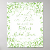 Poster Fête de mariage de la Saint-Patrick Chanceuse en a (Devant)