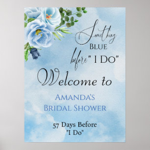 Poster Fête de mariage élégante avec quelque chose de ble